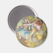 Balletttänzer auf der Bühne von Edgar Degas Magnet (Vorderseite/Rückseite)