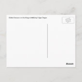 Balletttänzer auf der Bühne von Edgar Degas Postkarte (Rückseite)