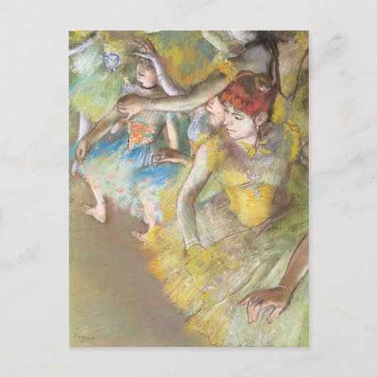 Balletttänzer auf der Bühne von Edgar Degas Postkarte (Vorderseite)