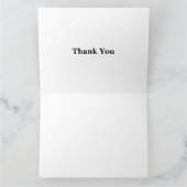 Balletttänzer auf der Tastatur Dankeskarte (Innenseite)