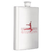 Balletttänzer auf der Tastatur Flachmann (Rechts)