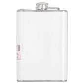 Balletttänzer auf der Tastatur Flachmann (Rückseite)