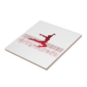 Balletttänzer auf der Tastatur Fliese (Seite)