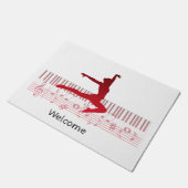 Balletttänzer auf der Tastatur Fußmatte (Schrägansicht)