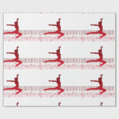 Balletttänzer auf der Tastatur Geschenkpapier (Flach)