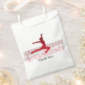 Balletttänzer auf der Tastatur Geschenktütchen (Ausgeschnitten)