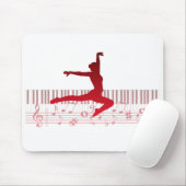 Balletttänzer auf der Tastatur Mousepad (Mit Mouse)