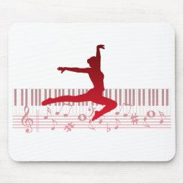 Balletttänzer auf der Tastatur Mousepad