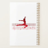 Balletttänzer auf der Tastatur Planer (Rückseite)