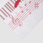 Balletttänzer auf der Tastatur Seidenpapier (Detail)