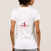 Balletttänzer auf der Tastatur T-Shirt (Rückseite)