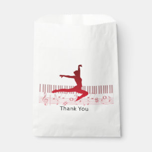 Balletttänzer auf einer Tastatur       Geschenktütchen