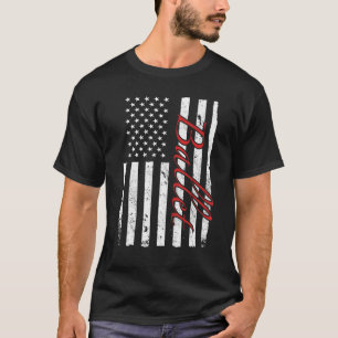 Balletttänzer Ballerina Amerikanische Flagge Tanz T-Shirt
