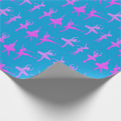 Balletttänzer Ballerina Gemustert Geschenkpapier (Ecke)
