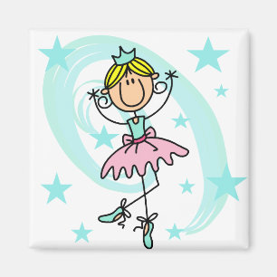 Balletttänzer - Blonde T-Shirts und Geschenke Magnet