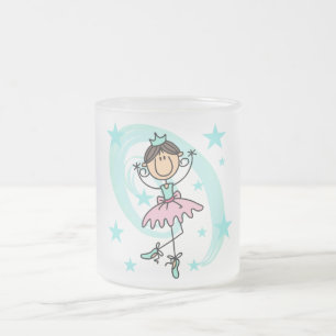 Balletttänzer - Braune T-Shirts und Geschenke Mattglastasse