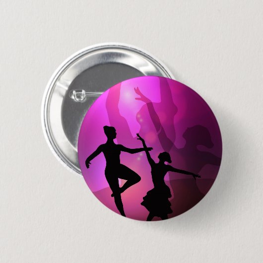 Balletttänzer Button (Vorne & Hinten)