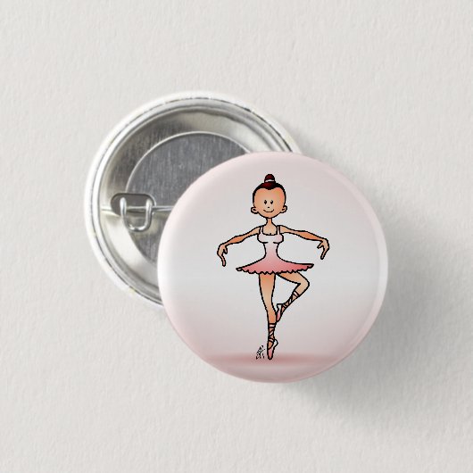 Balletttänzer Button (Vorne & Hinten)