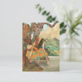 Balletttänzer, Degas Art Postkarte (Stehend Vorderseite)