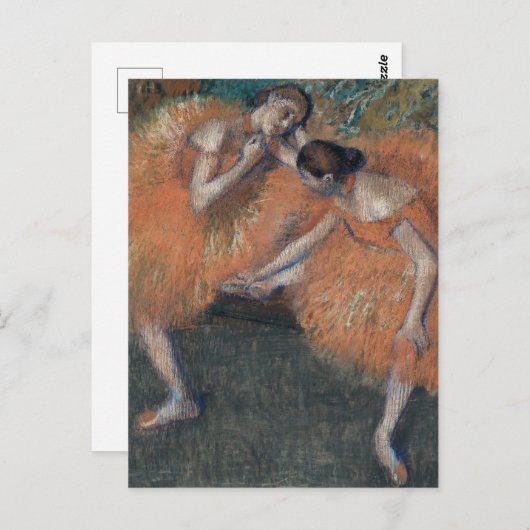 Balletttänzer Edgar Degas Postkarte (Vorne/Hinten)