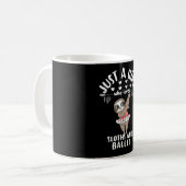 Balletttänzer Faultier Tänzerin Ein Mädchen Das Fa Kaffeetasse (Vorderseite Links)