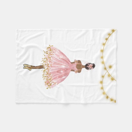 Balletttänzer Fleecedecke (Vorderseite (Horizontal))