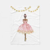 Balletttänzer Fleecedecke (Vorderseite)