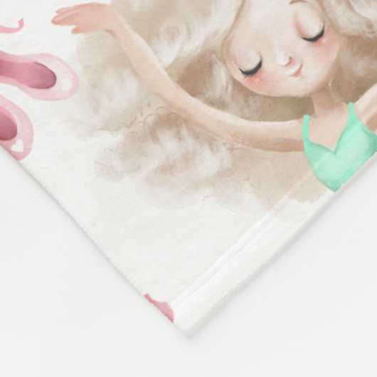 Balletttänzer Fleecedecke (Ecke)