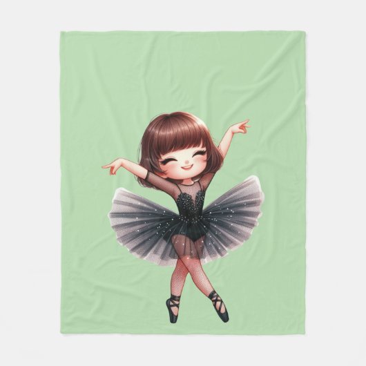 Balletttänzer Fleecedecke (Vorderseite)