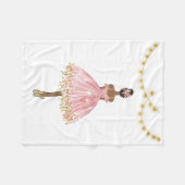 Balletttänzer Fleecedecke (Vorderseite (Horizontal))