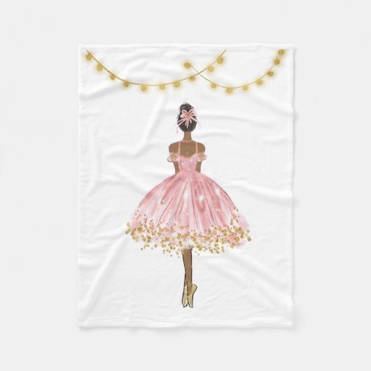 Balletttänzer Fleecedecke (Vorderseite)