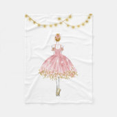 Balletttänzer Fleecedecke (Vorderseite)