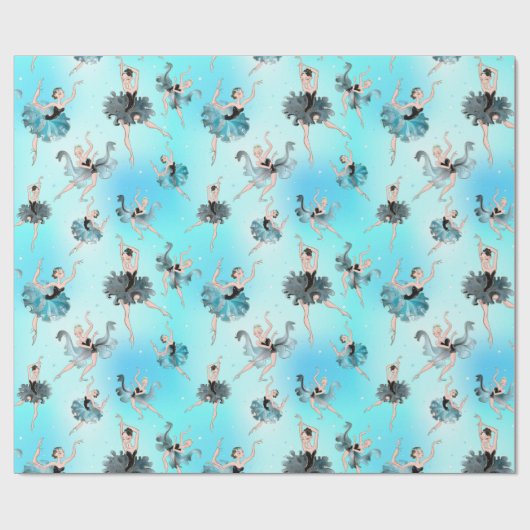 Balletttänzer Geschenkpapier (Flach)