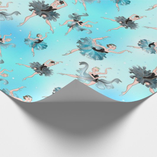 Balletttänzer Geschenkpapier (Ecke)