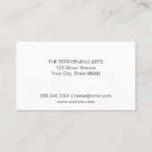 Balletttänzer | Hintergrund Visitenkarte (Rückseite)