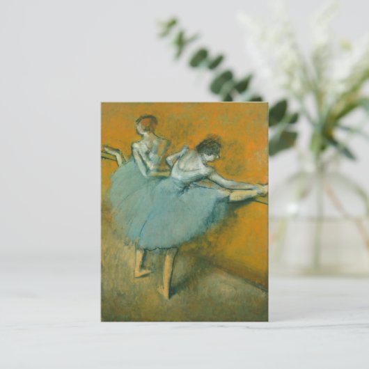 Balletttänzer im Barre Edgar Degas Postkarte (Stehend Vorderseite)