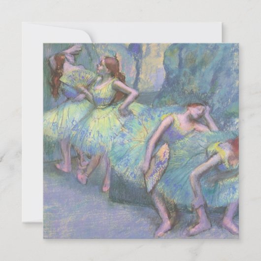 Balletttänzer in den Flügeln von Edgar Degas (Vorderseite)