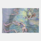 Balletttänzer in den Flügeln von Edgar Degas Küchentuch (Horizontal)