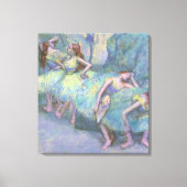 Balletttänzer in den Flügeln von Edgar Degas Leinwanddruck (Vorderseite)