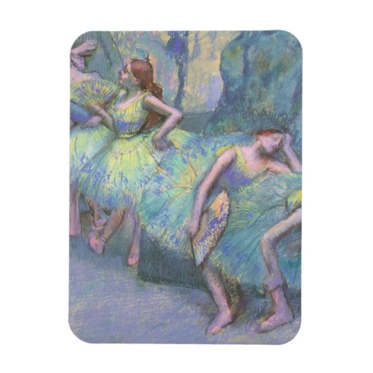 Balletttänzer in den Flügeln von Edgar Degas Magnet (Vertikal)