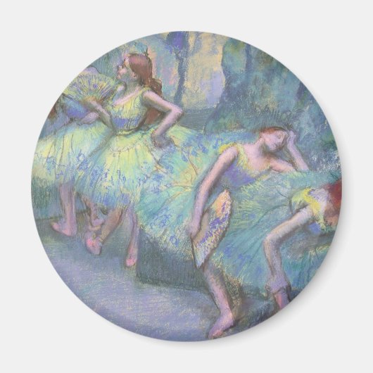 Balletttänzer in den Flügeln von Edgar Degas Magnet (Vorne)
