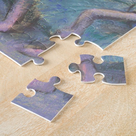 Balletttänzer in den Flügeln von Edgar Degas Puzzle (Seite)