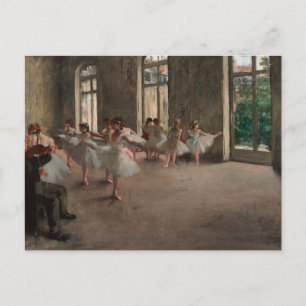 Balletttänzer in der Ballettschule Edgar Degas Postkarte