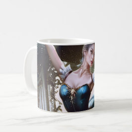 Balletttänzer in einem blauen Tutu Kaffeetasse