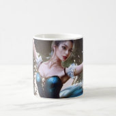 Balletttänzer in einem blauen Tutu Kaffeetasse (Mittel)