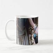 Balletttänzer in einem blauen Tutu Kaffeetasse (Links)