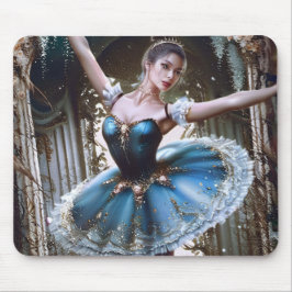 Balletttänzer in einem blauen Tutu Mousepad