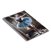 Balletttänzer in einem blauen Tutu Notizblock (Rechte Seite)