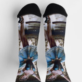 Balletttänzer in einem blauen Tutu Socken (Oben)