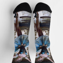 Balletttänzer in einem blauen Tutu